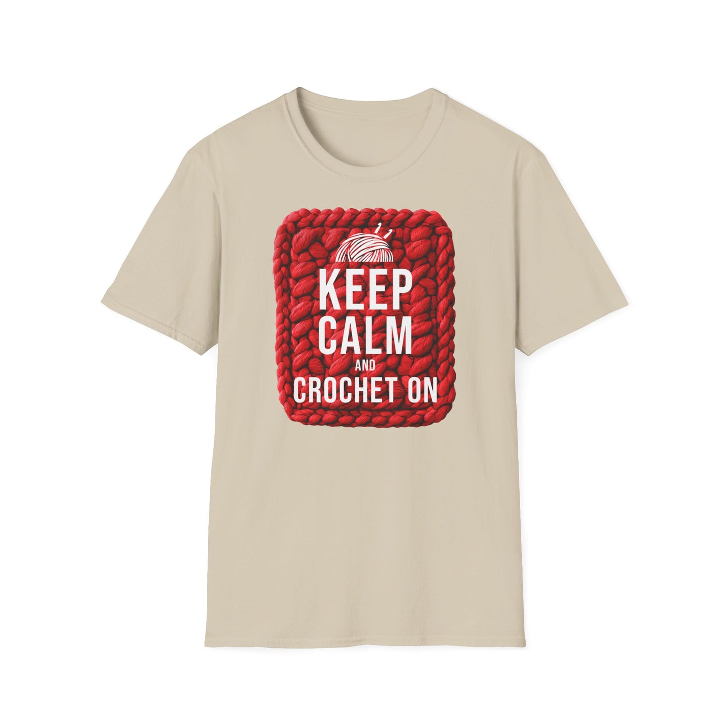"Keep calm and crochet on" light