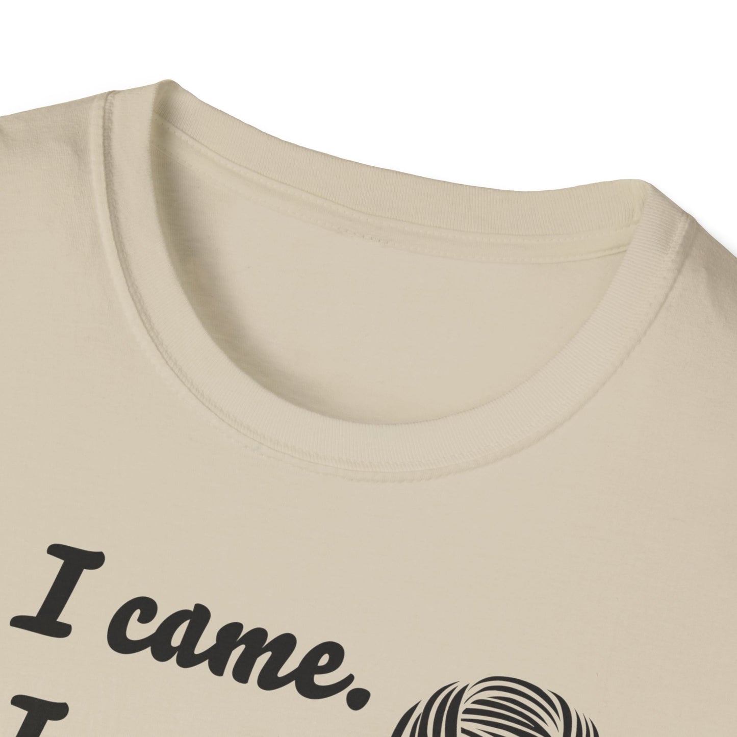 "I came. I saw. I crocheted." light