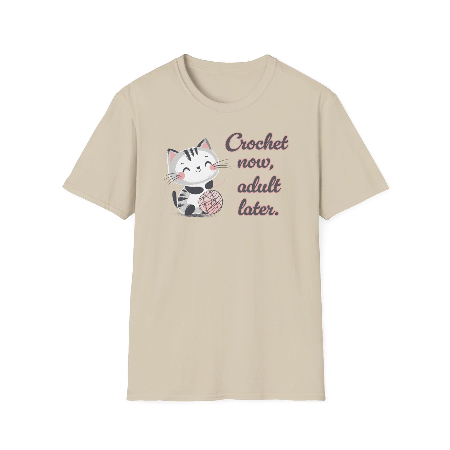 "Crochet now, adult later" light