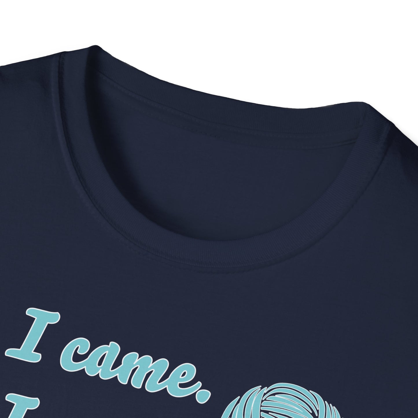 "I came. I saw. I crocheted." dark