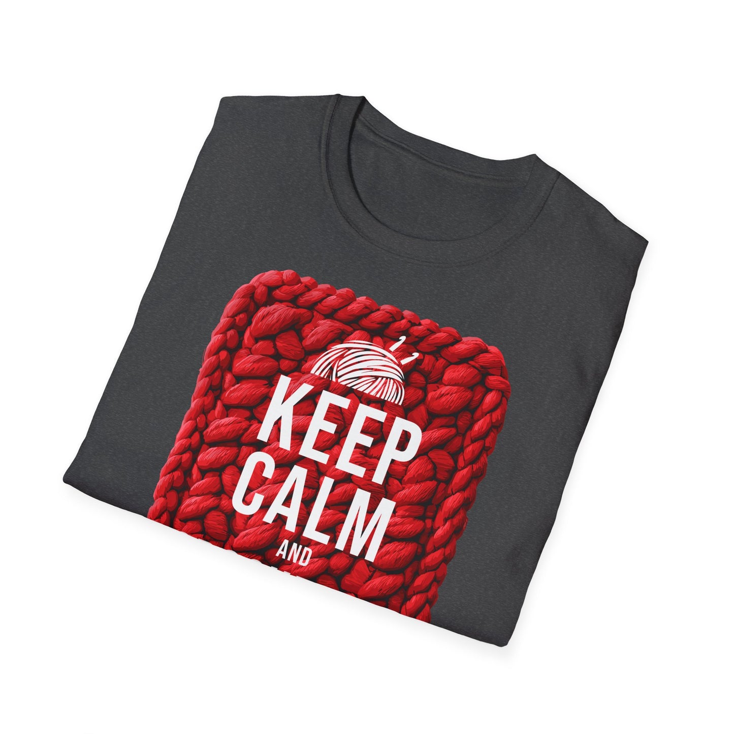 "Keep calm and crochet on" dark