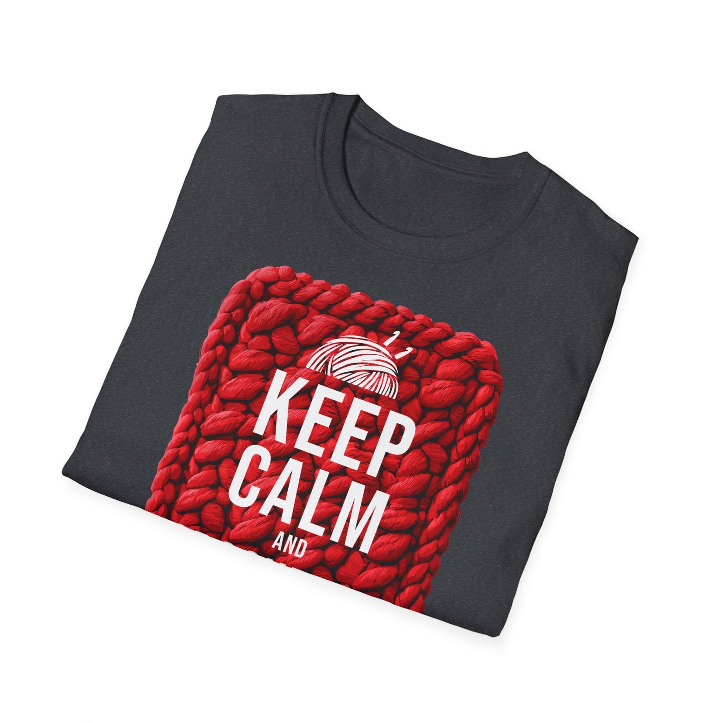 "Keep calm and crochet on" dark