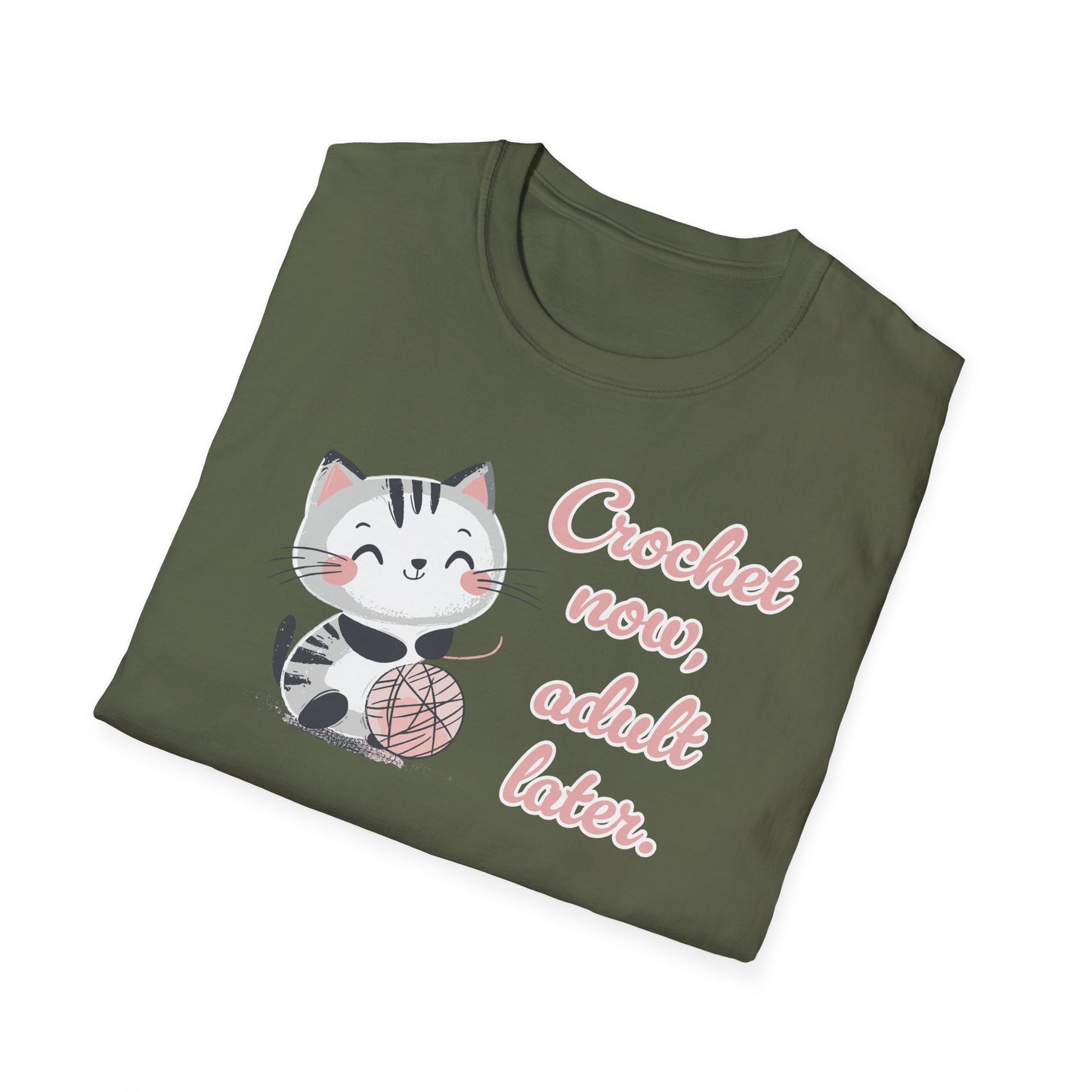 "Crochet now, adult later" dark
