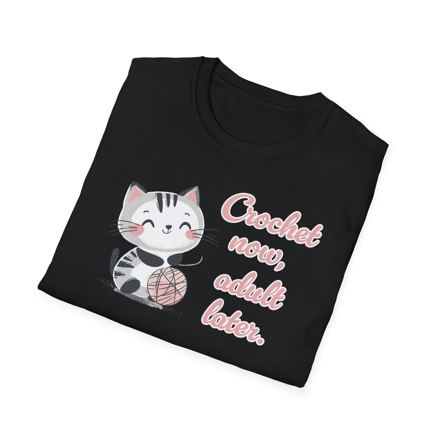 "Crochet now, adult later" dark