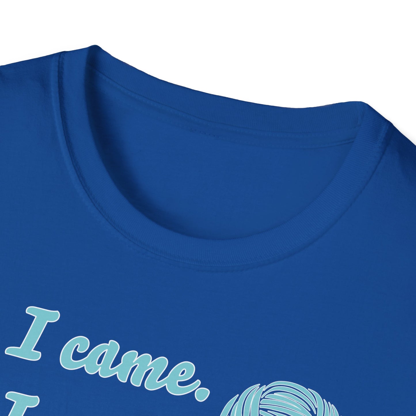 "I came. I saw. I crocheted." dark