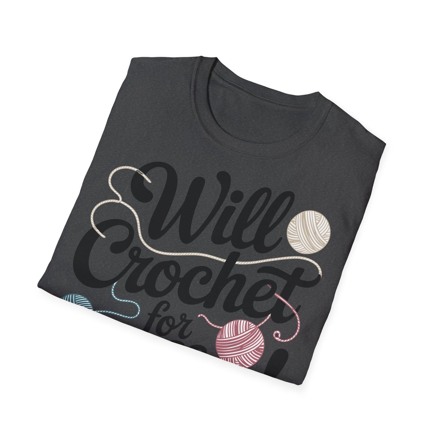 "Will Crochet for Coffee!" dark