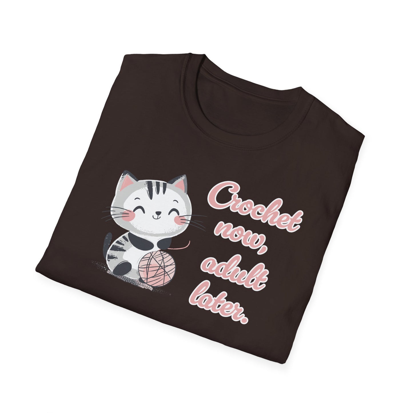 "Crochet now, adult later" dark