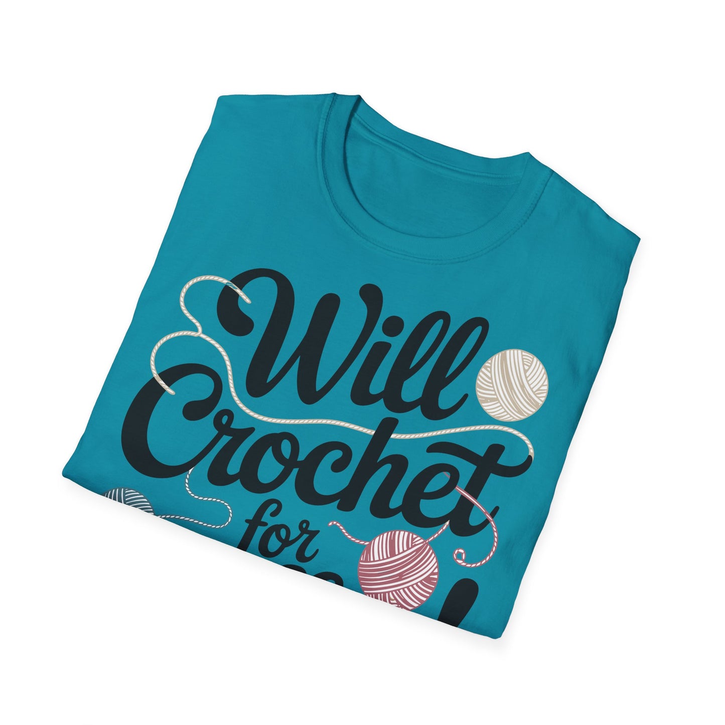 "Will Crochet for Coffee!" dark