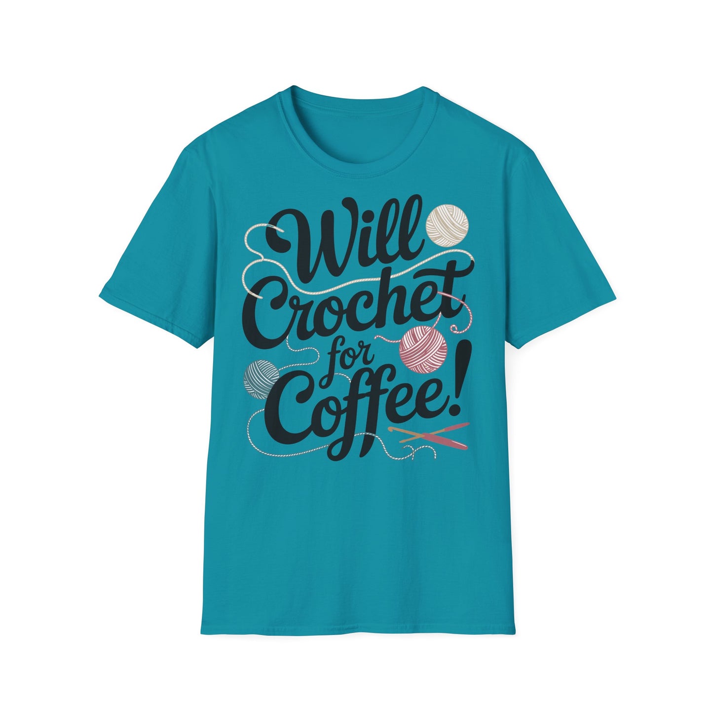 "Will Crochet for Coffee!" dark