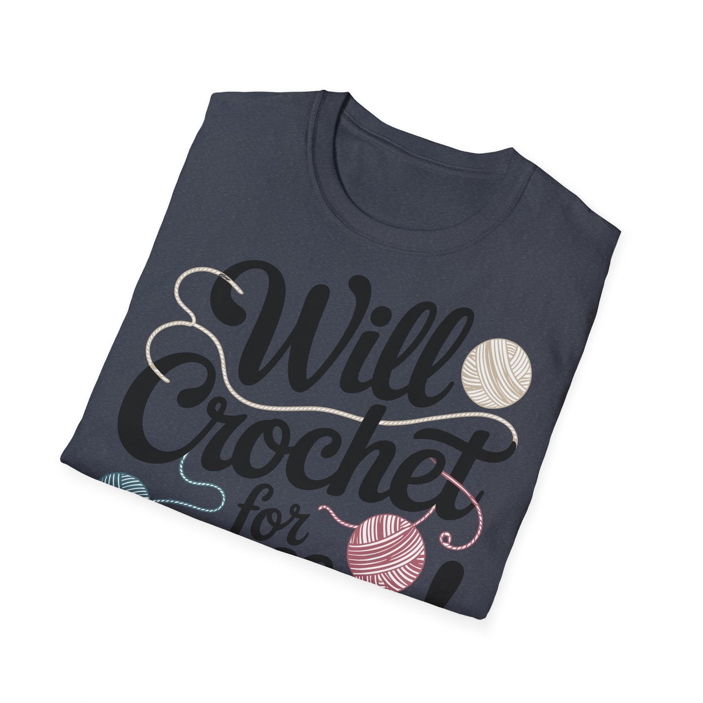 "Will Crochet for Coffee!" dark