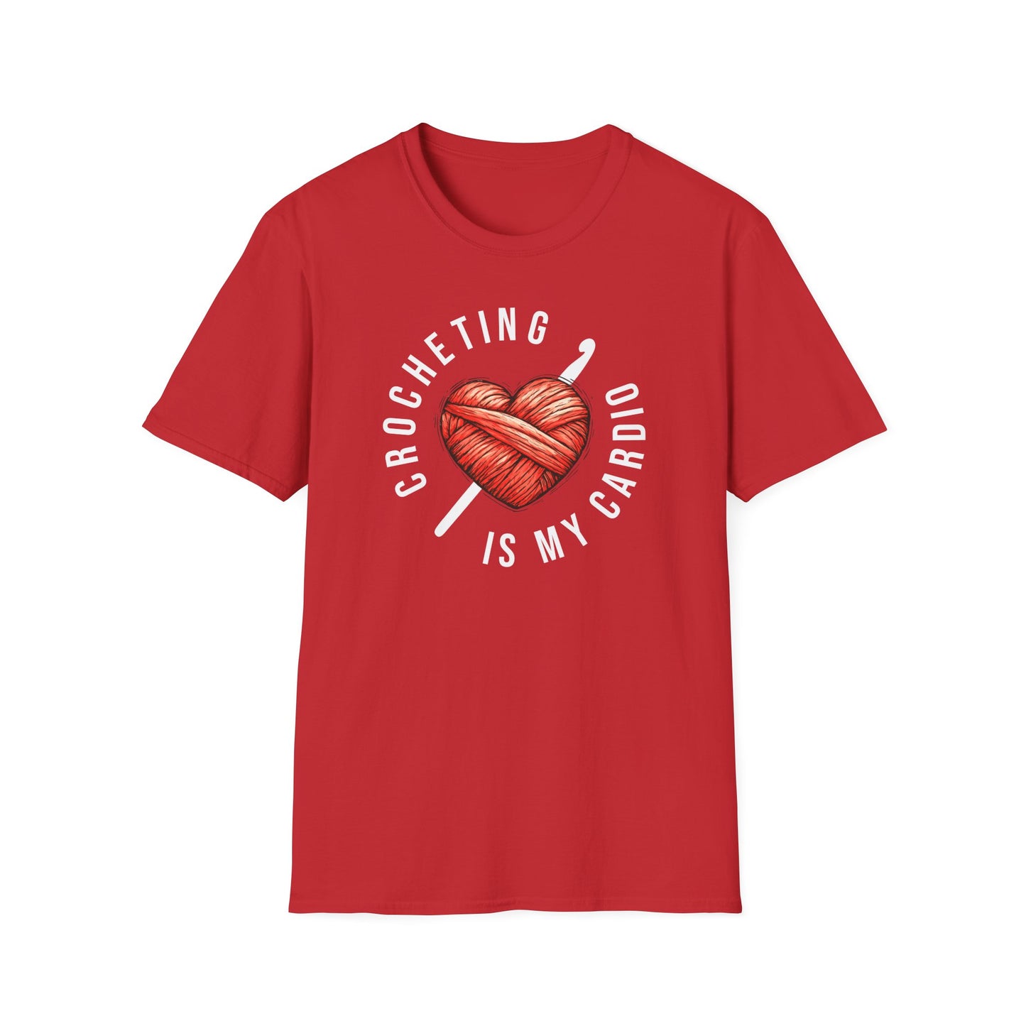 "Crocheting is my cardio" dark