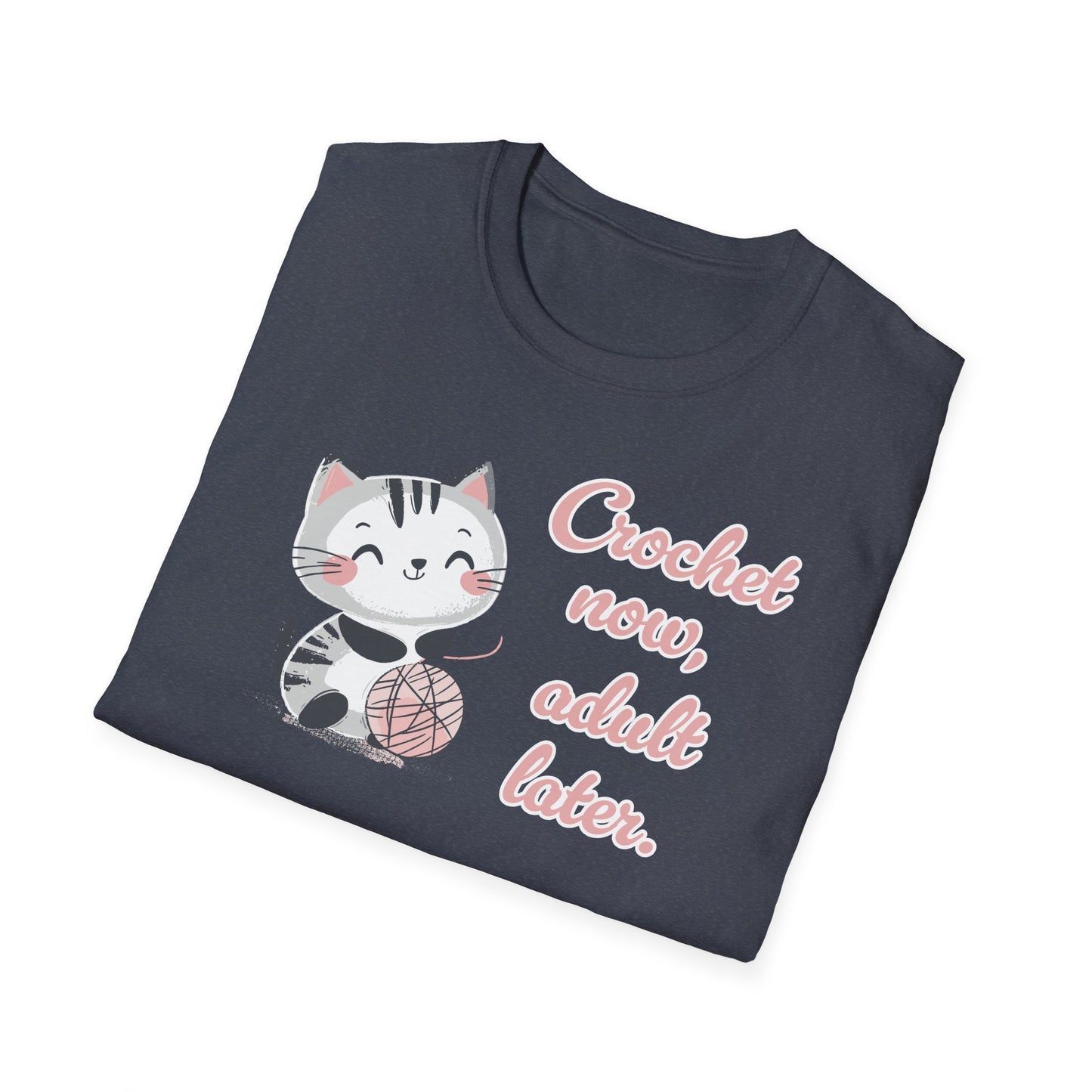"Crochet now, adult later" dark