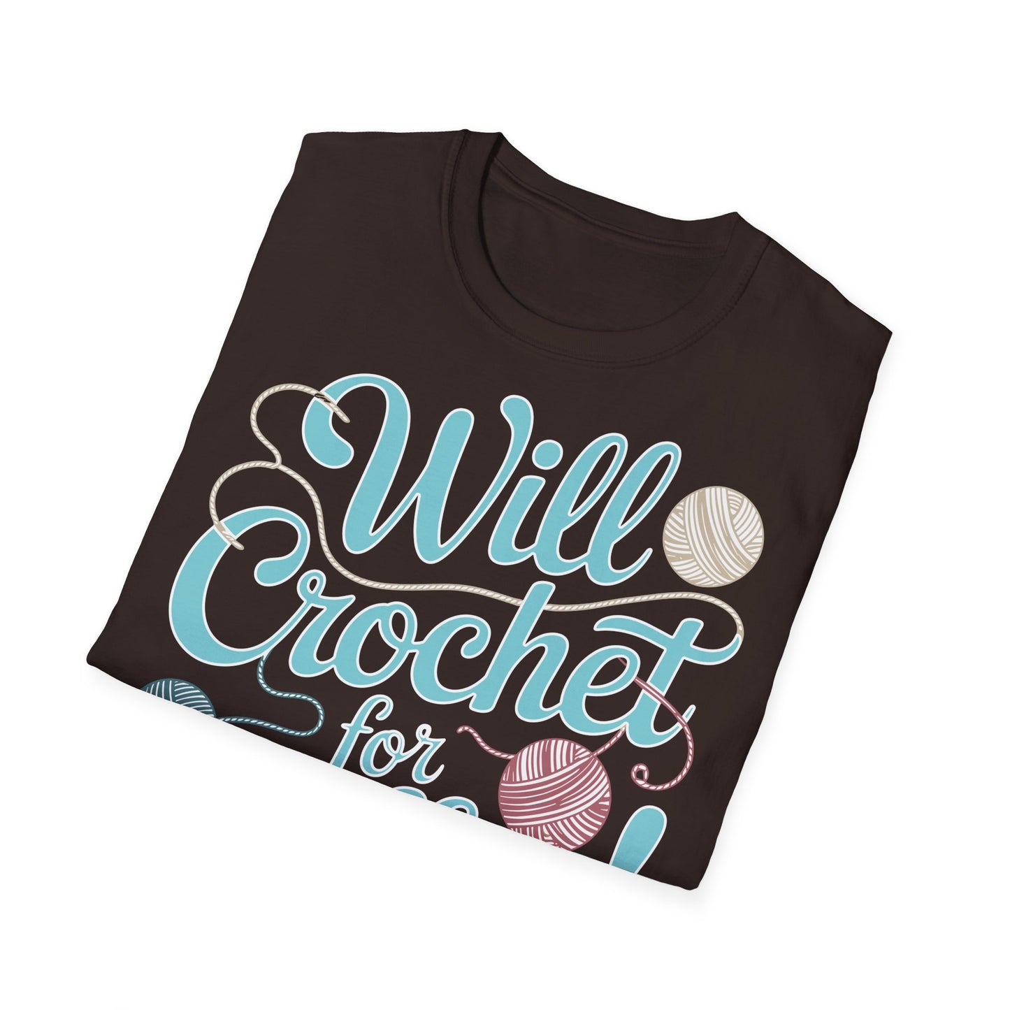 "Will Crochet for Coffee!" dark
