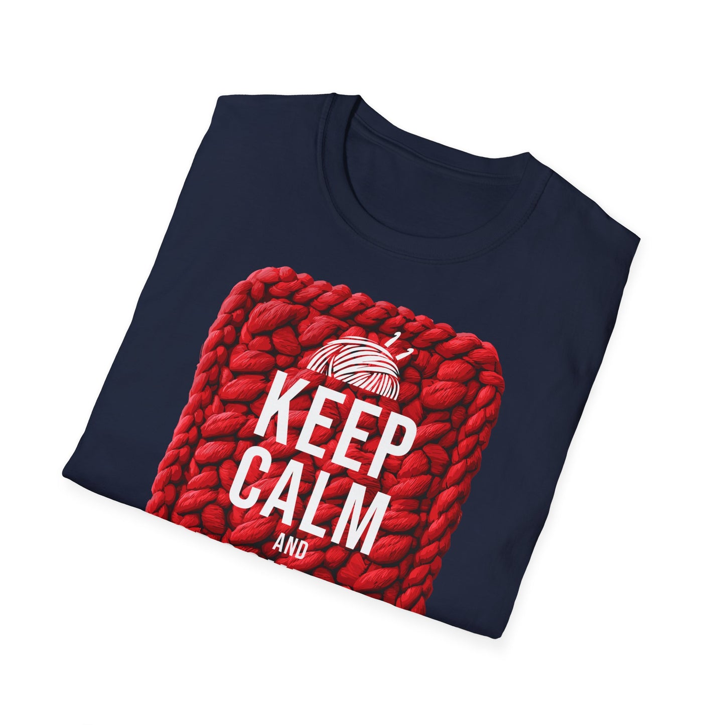"Keep calm and crochet on" dark