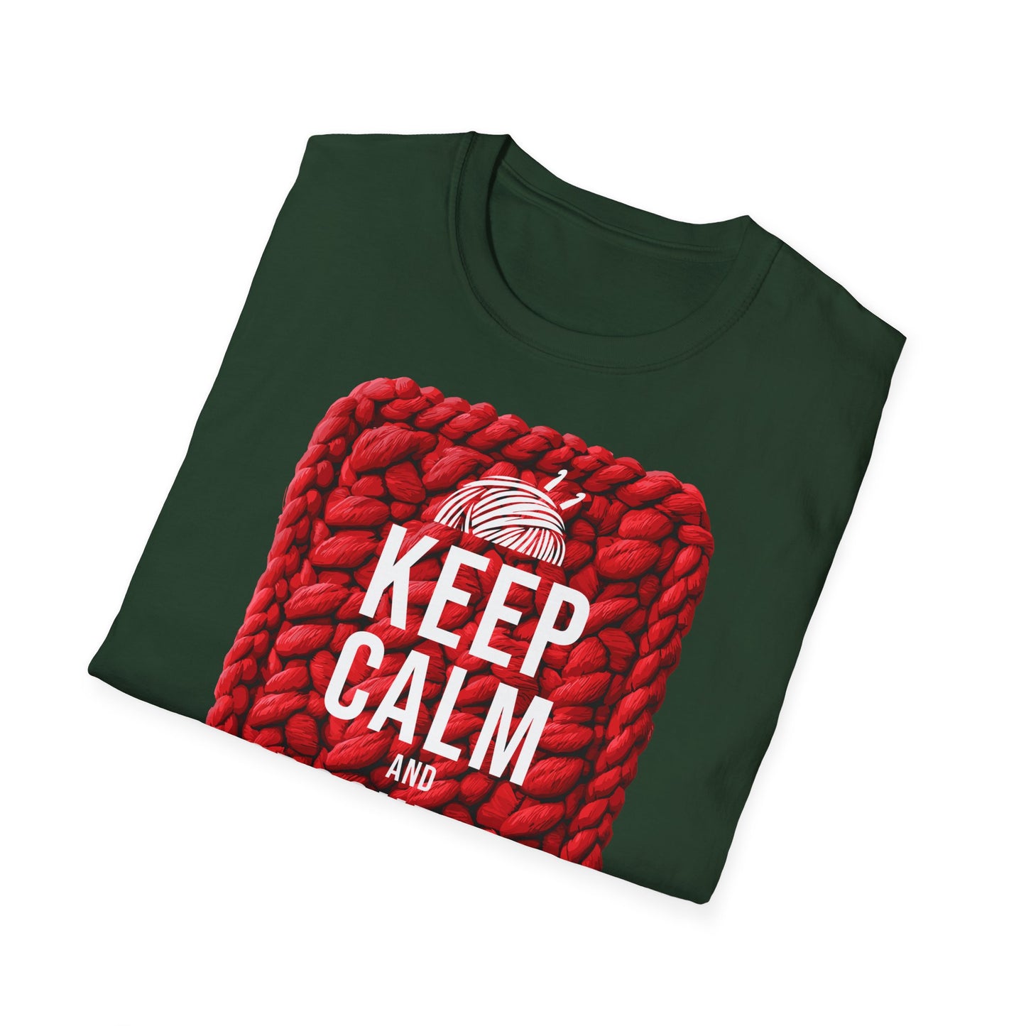 "Keep calm and crochet on" dark