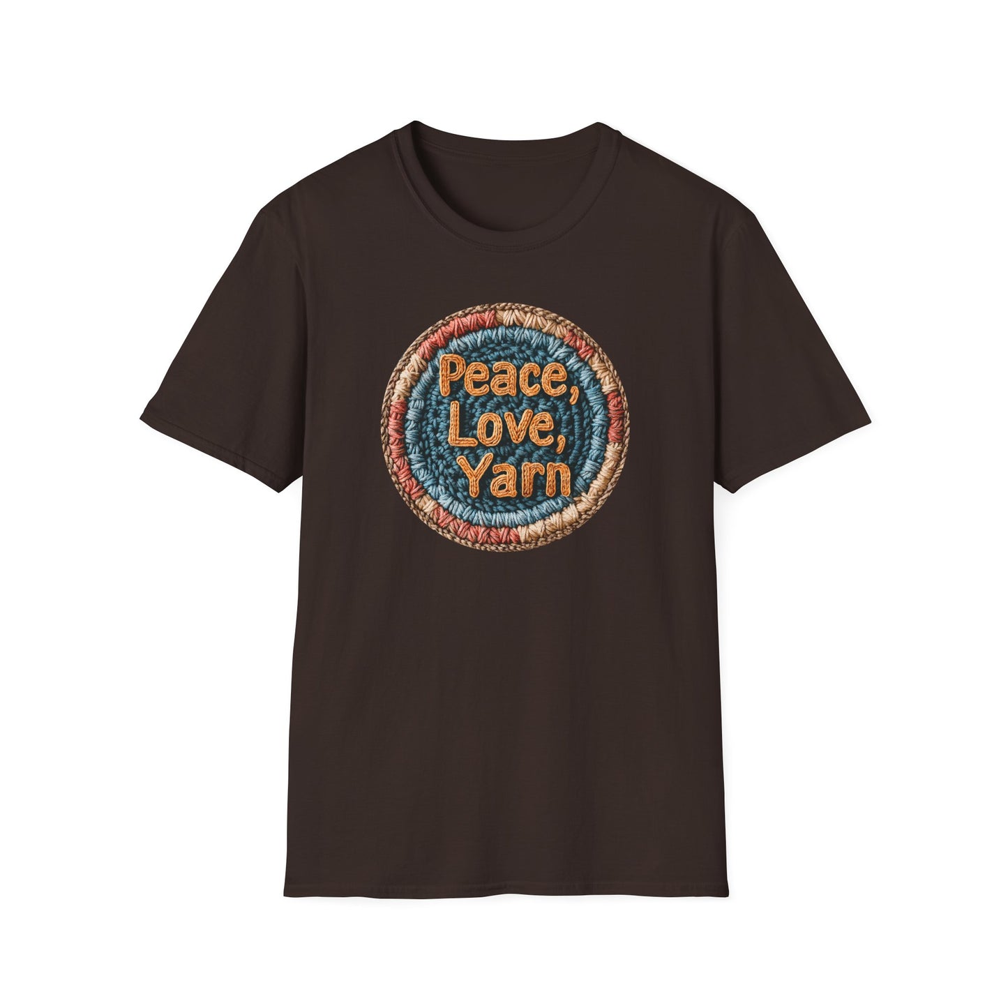 "Peace, Love, Yarn" dark