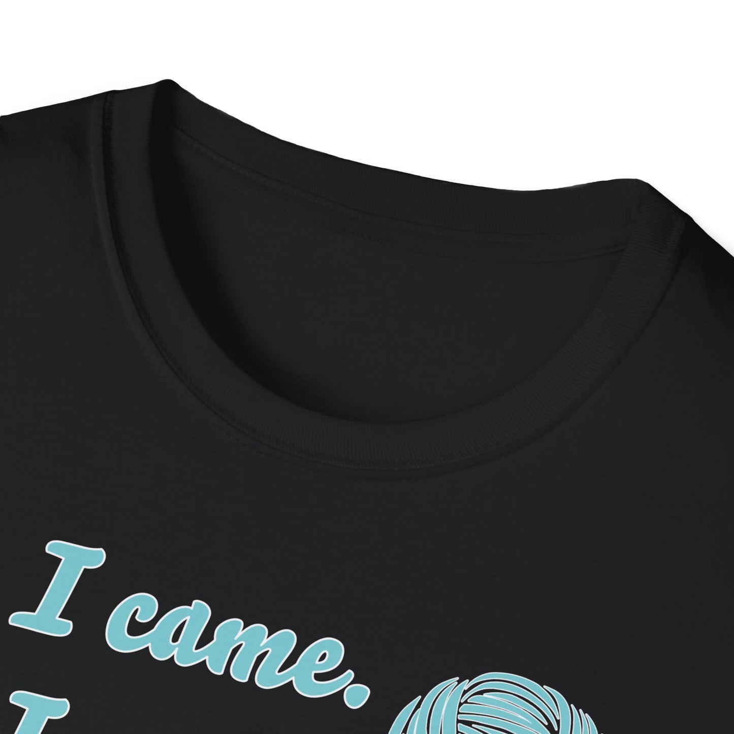 "I came. I saw. I crocheted." dark
