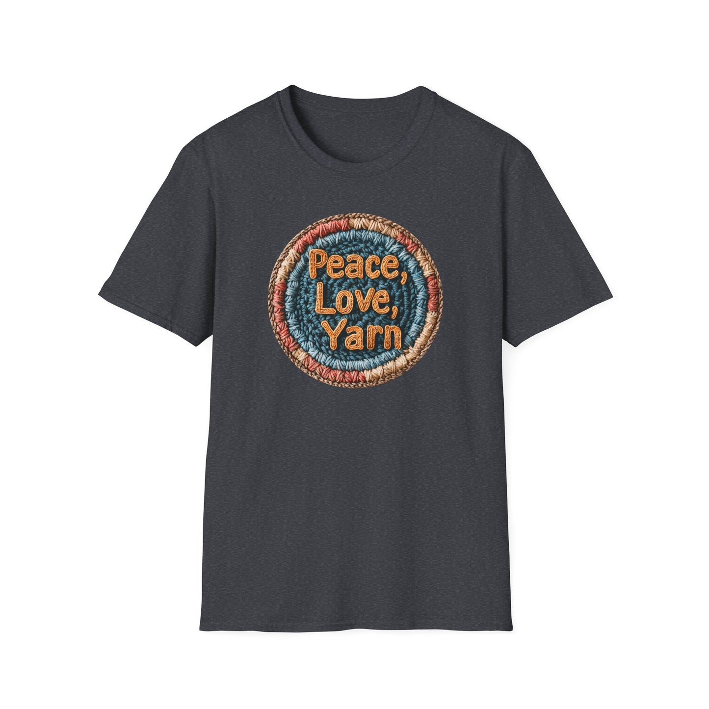 "Peace, Love, Yarn" dark