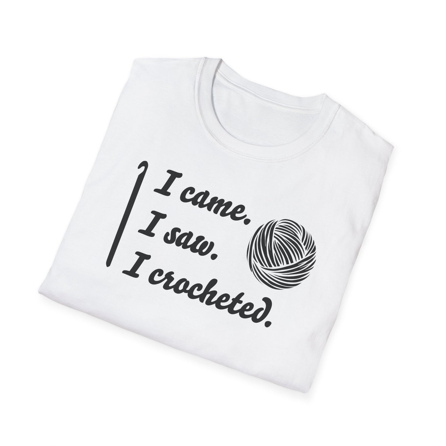 "I came. I saw. I crocheted." light
