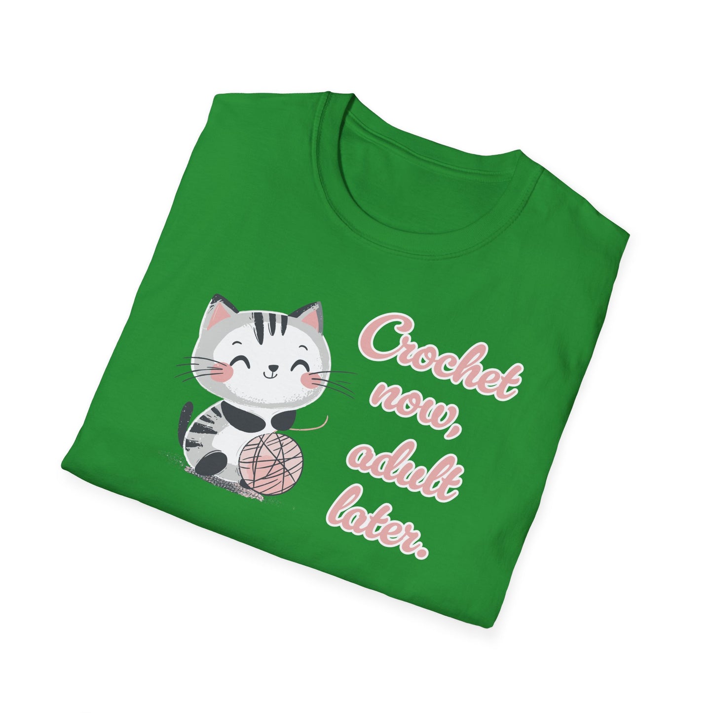"Crochet now, adult later" dark