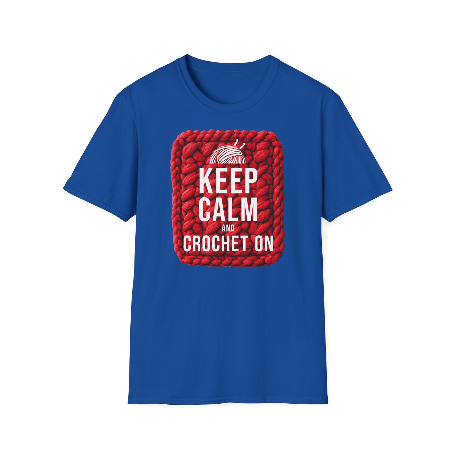 "Keep calm and crochet on" dark