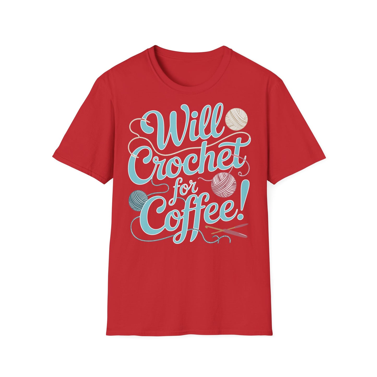 "Will Crochet for Coffee!" dark