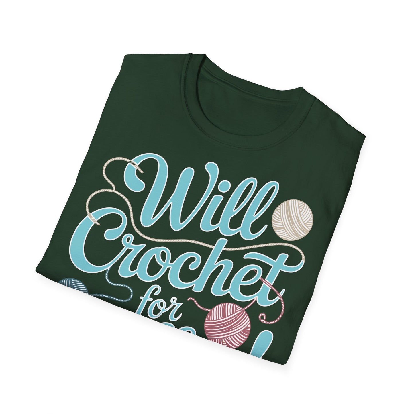 "Will Crochet for Coffee!" dark