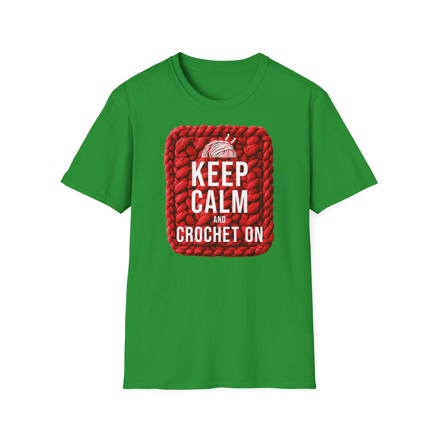 "Keep calm and crochet on" dark