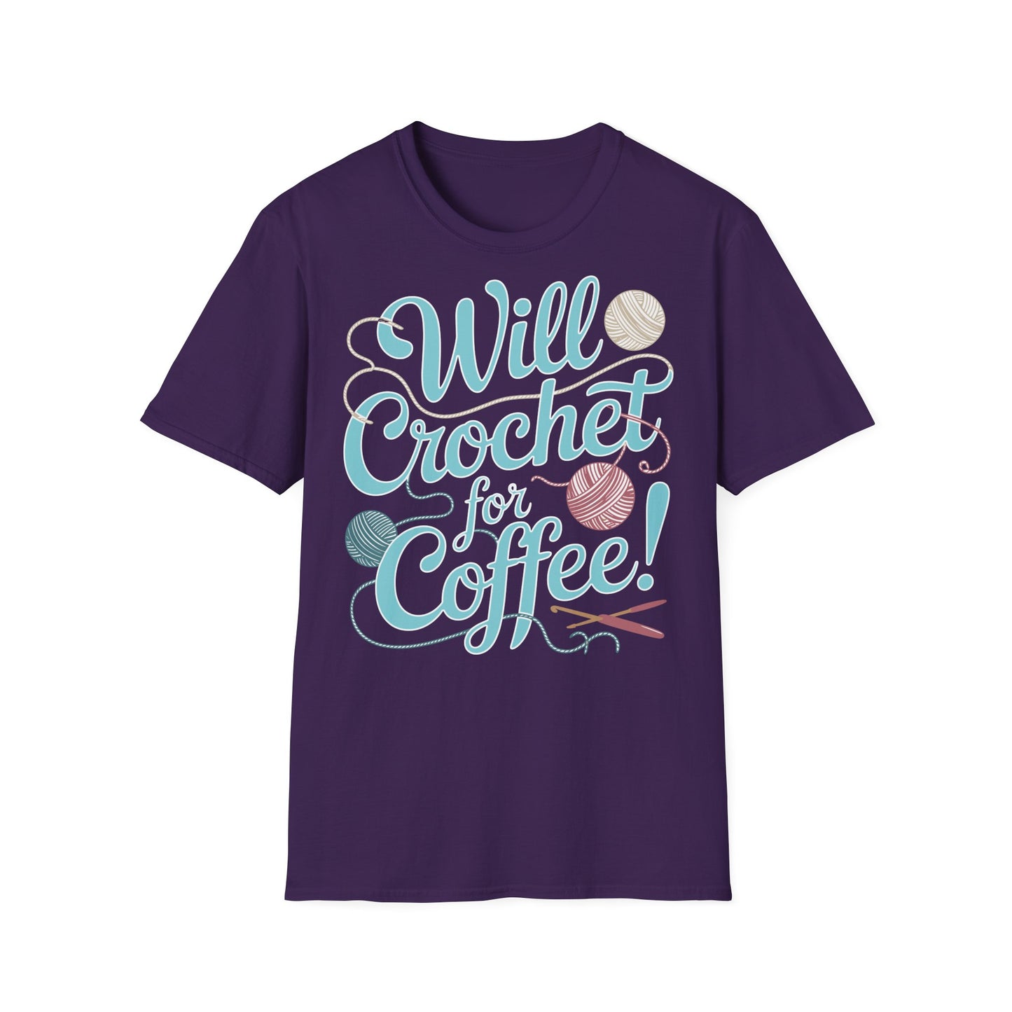 "Will Crochet for Coffee!" dark