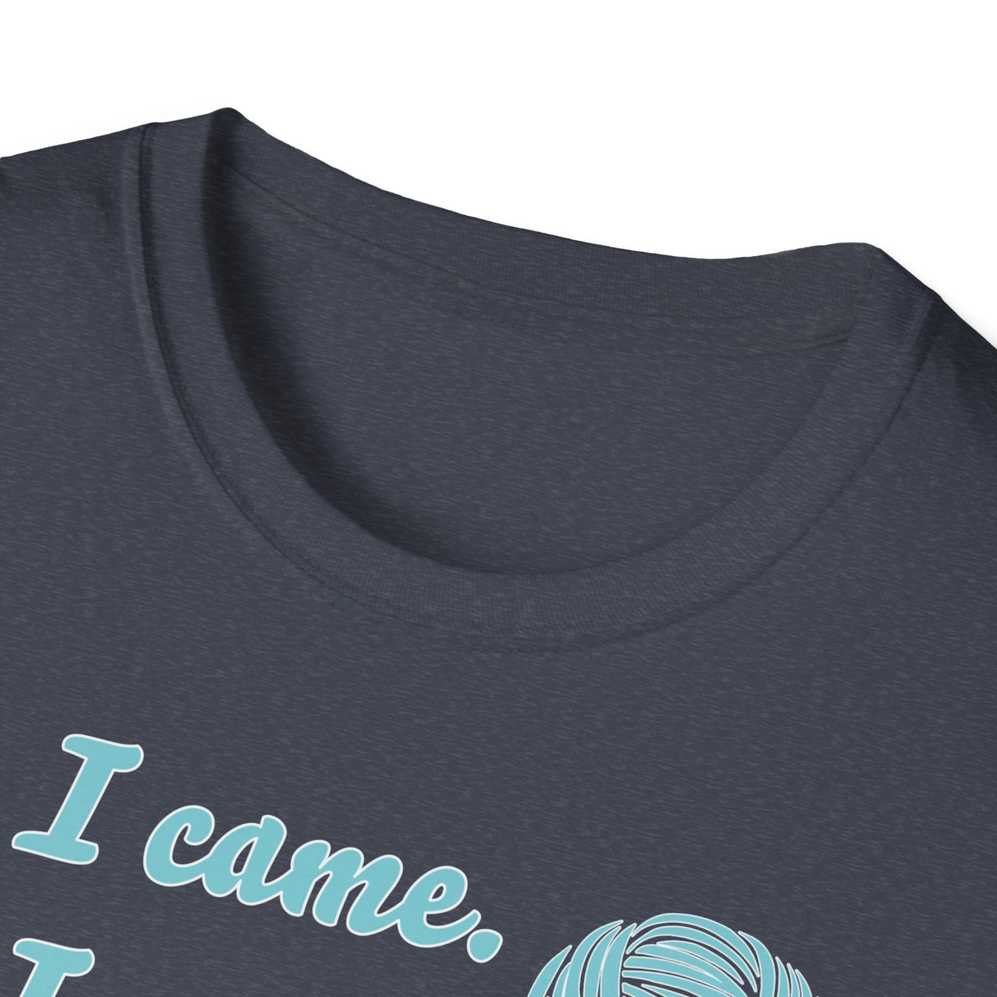 "I came. I saw. I crocheted." dark