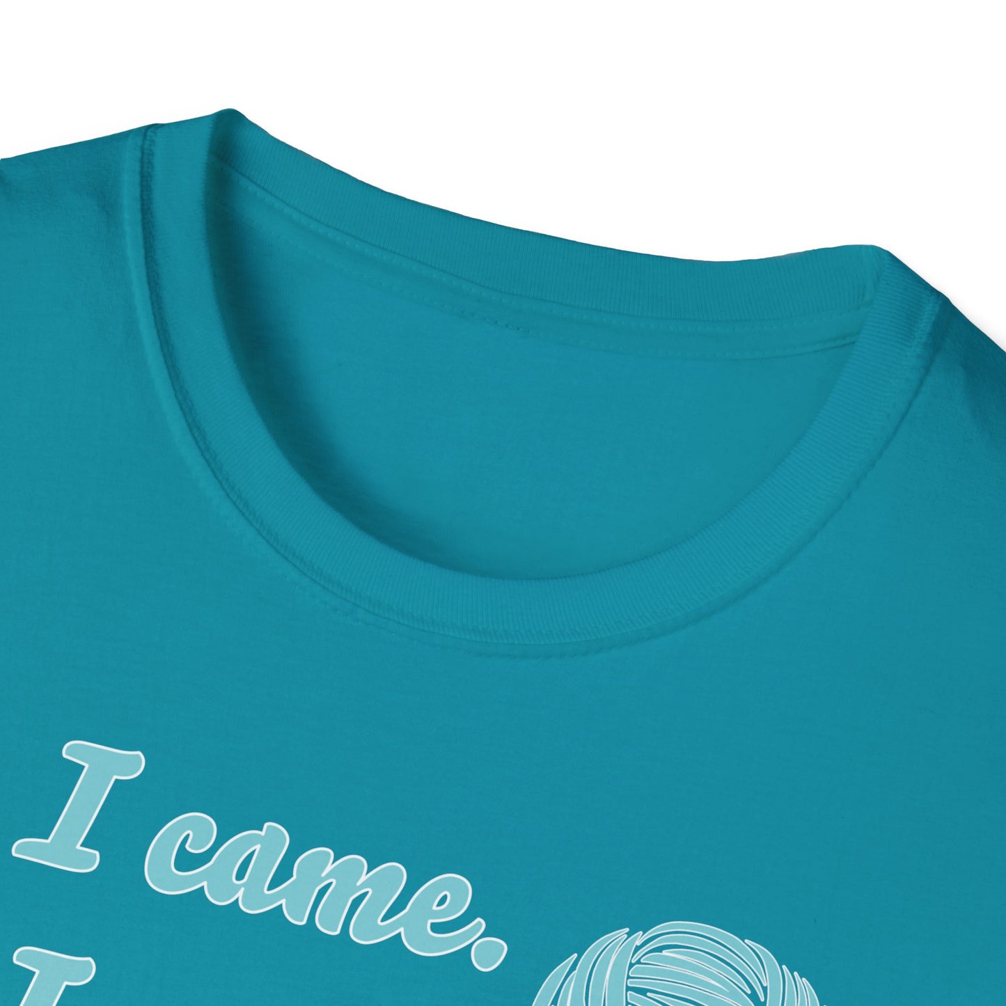 "I came. I saw. I crocheted." dark