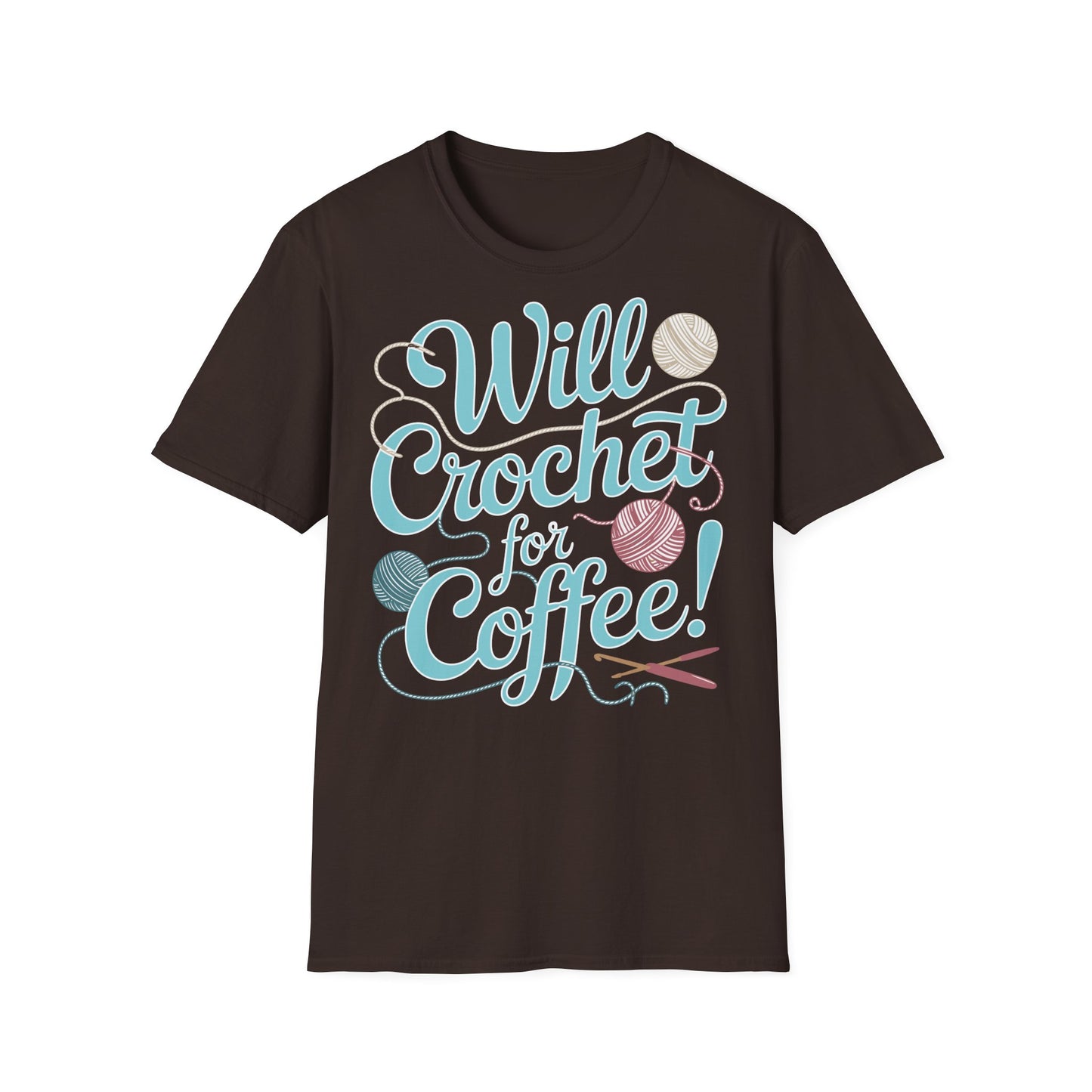 "Will Crochet for Coffee!" dark