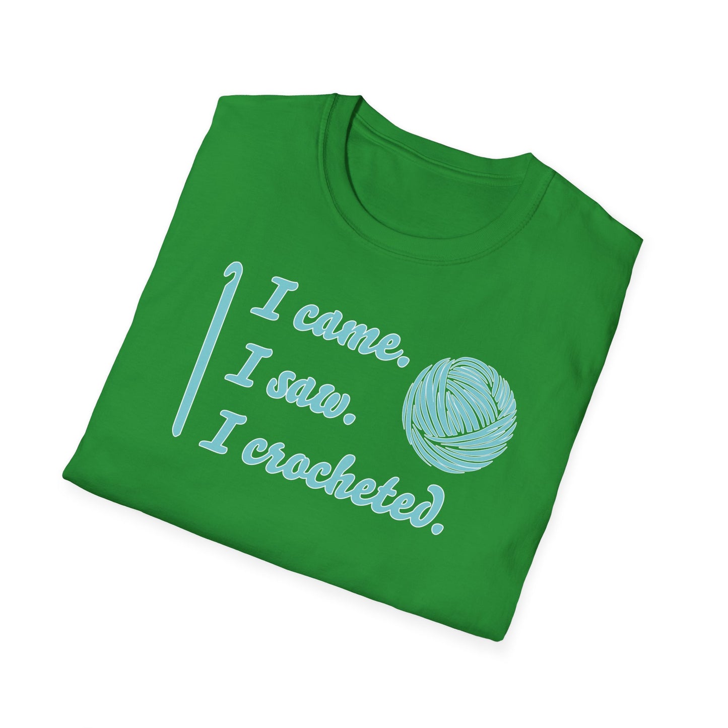 "I came. I saw. I crocheted." dark