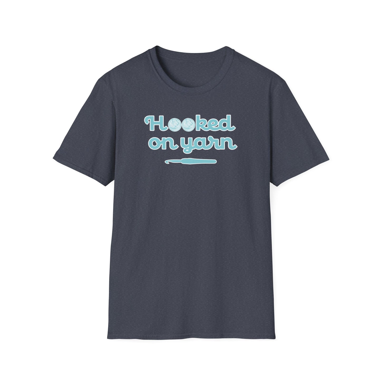 "Hooked on yarn" dark
