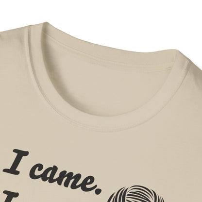 "I came. I saw. I crocheted." light