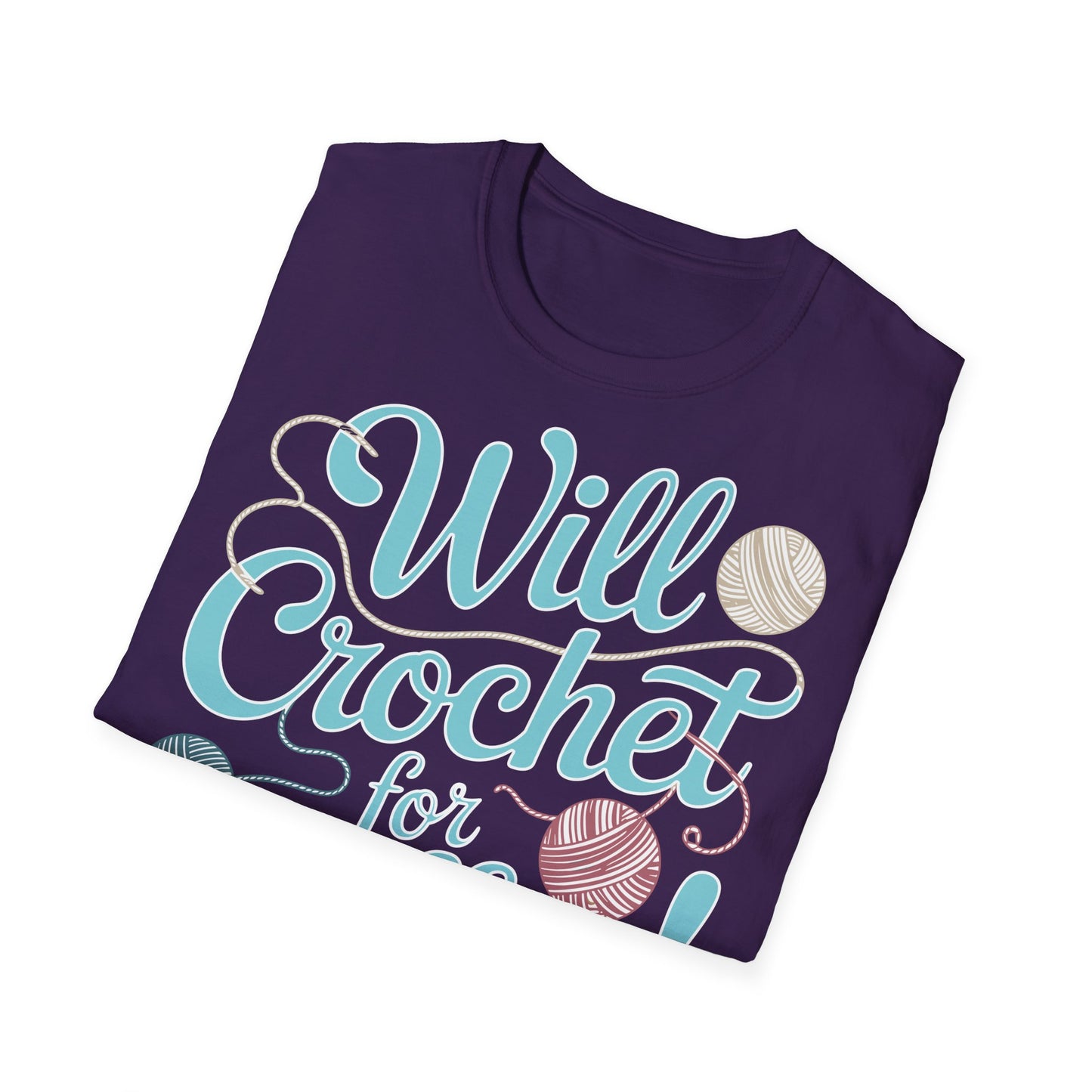 "Will Crochet for Coffee!" dark