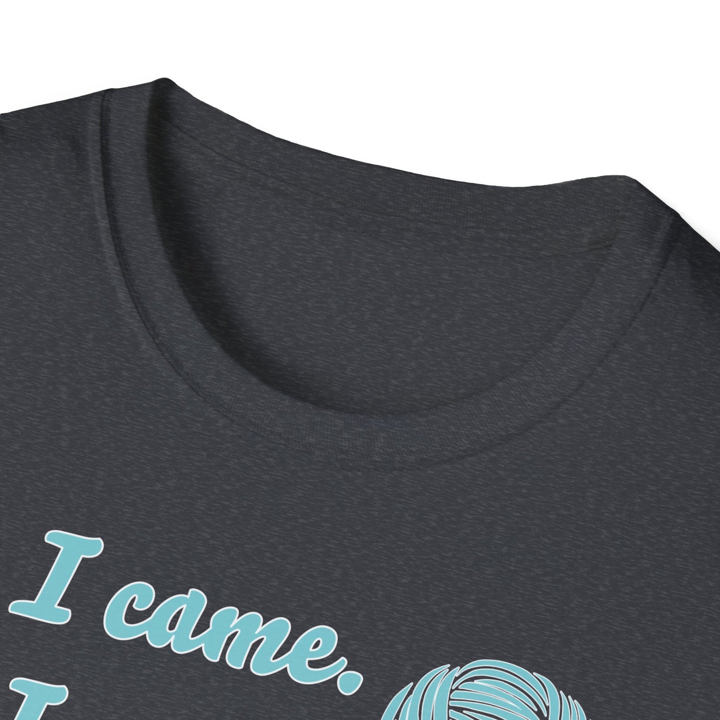 "I came. I saw. I crocheted." dark