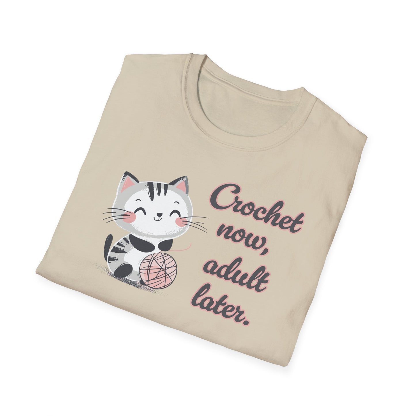 "Crochet now, adult later" light