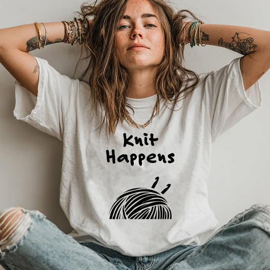 "Knit Happens" light