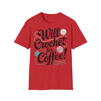 "Will Crochet for Coffee!" dark