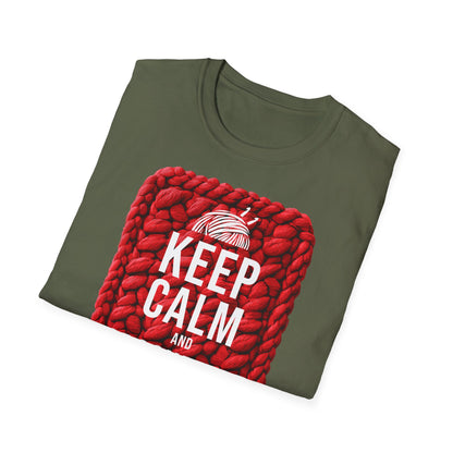 "Keep calm and crochet on" dark