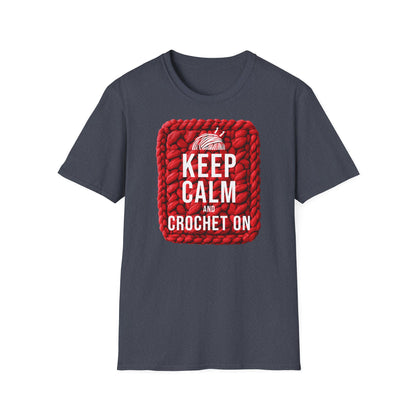 "Keep calm and crochet on" dark