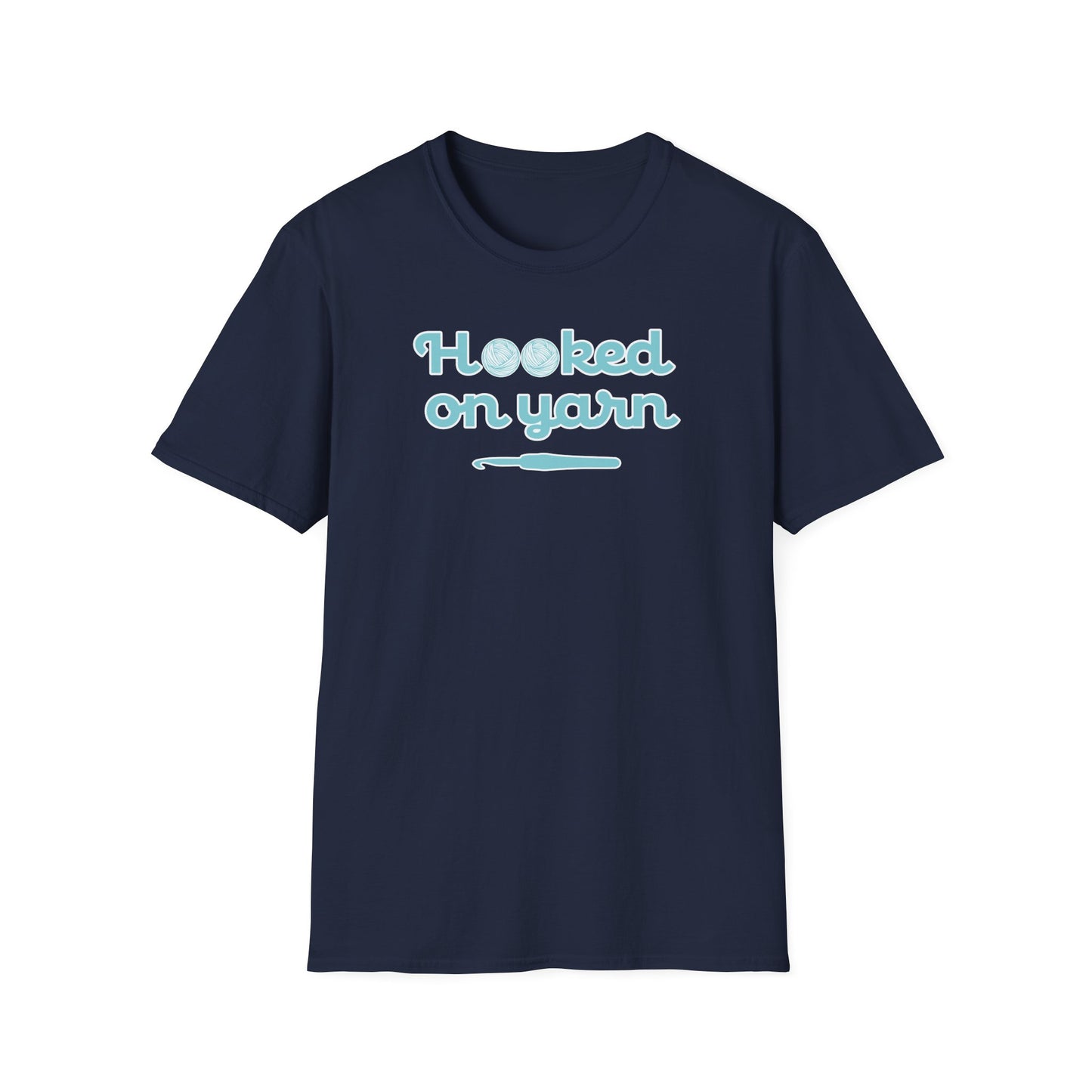 "Hooked on yarn" dark