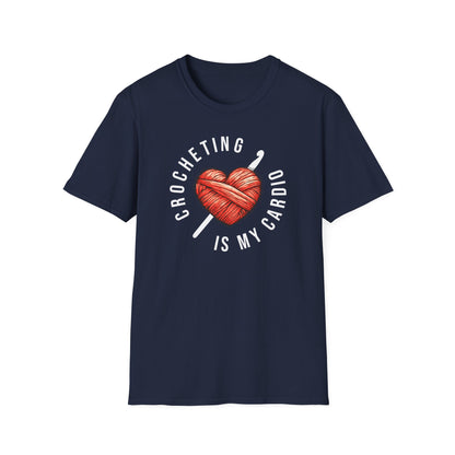 "Crocheting is my cardio" dark