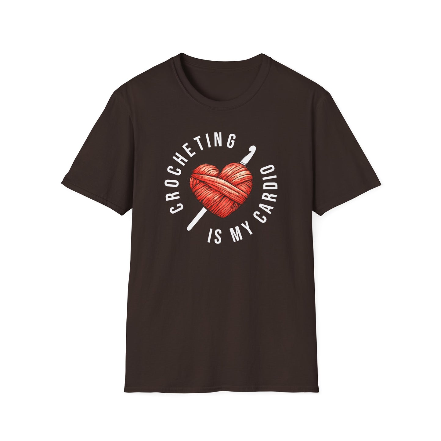 "Crocheting is my cardio" dark