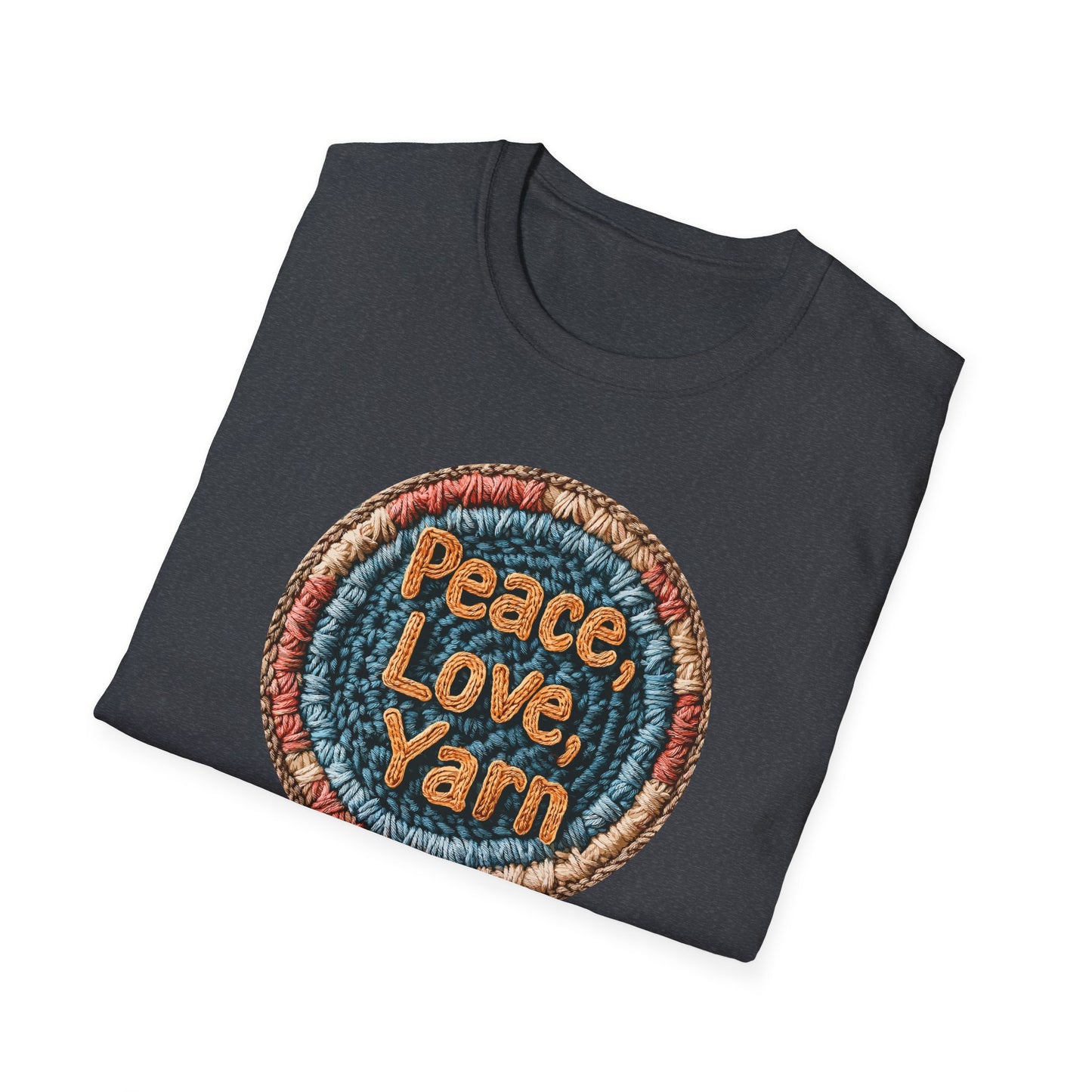 "Peace, Love, Yarn" dark