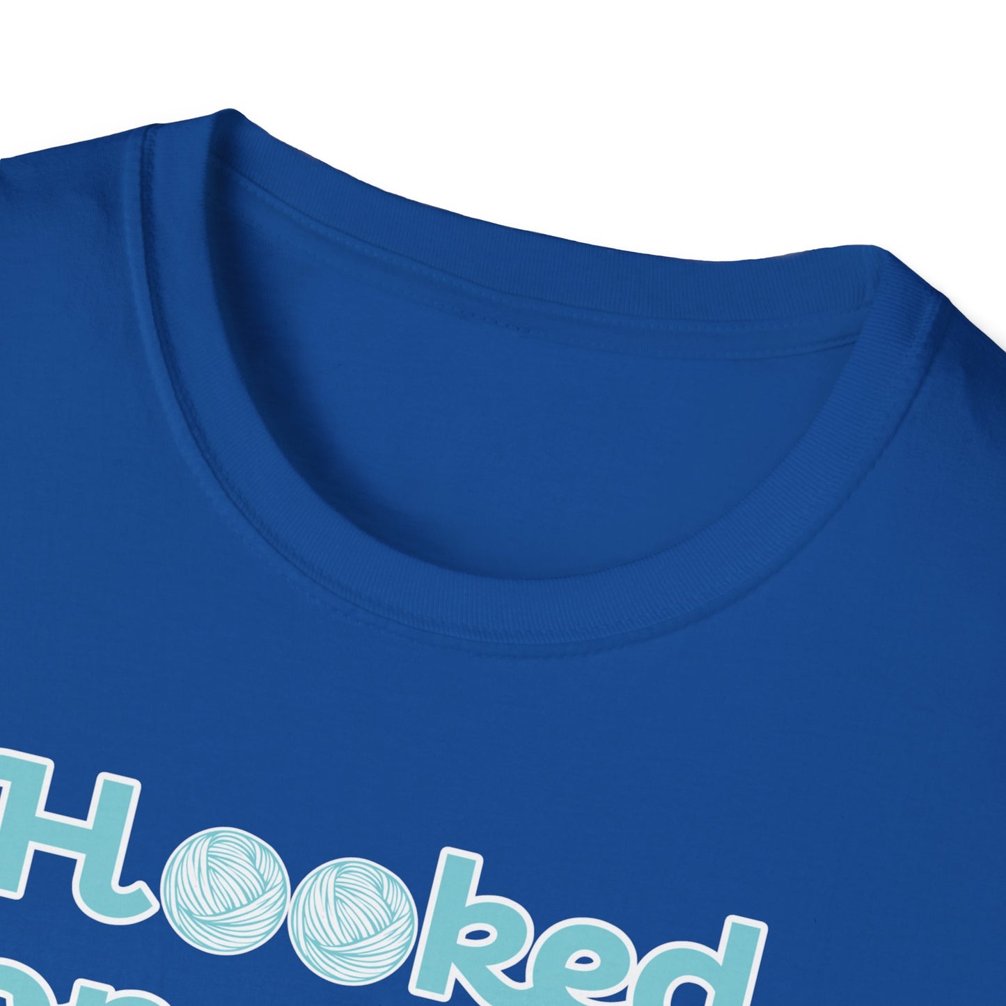 "Hooked on yarn" dark