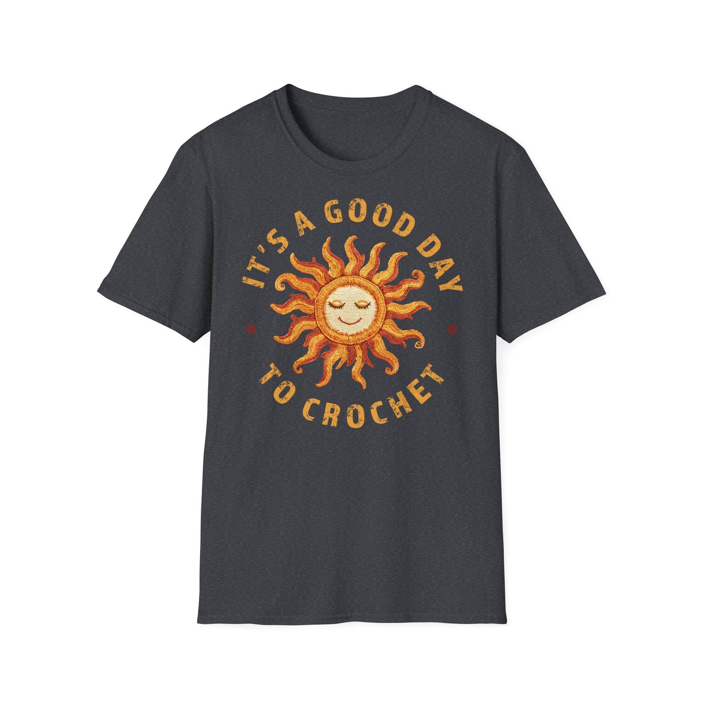 "It's good day to crochet" dark