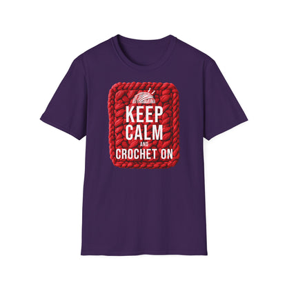 "Keep calm and crochet on" dark