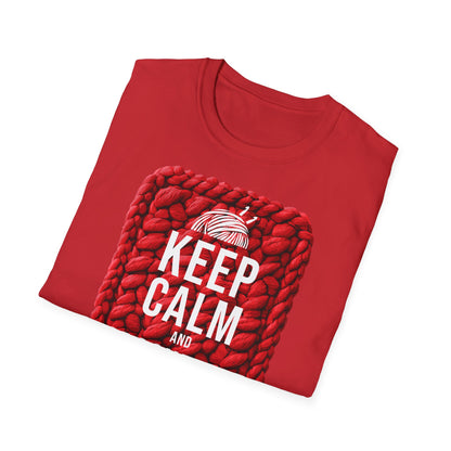 "Keep calm and crochet on" dark